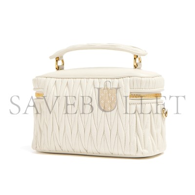 MIU MIU MATELASSÉ TOP-HANDLE BAG 5BH226 (19*11.5*8cm)